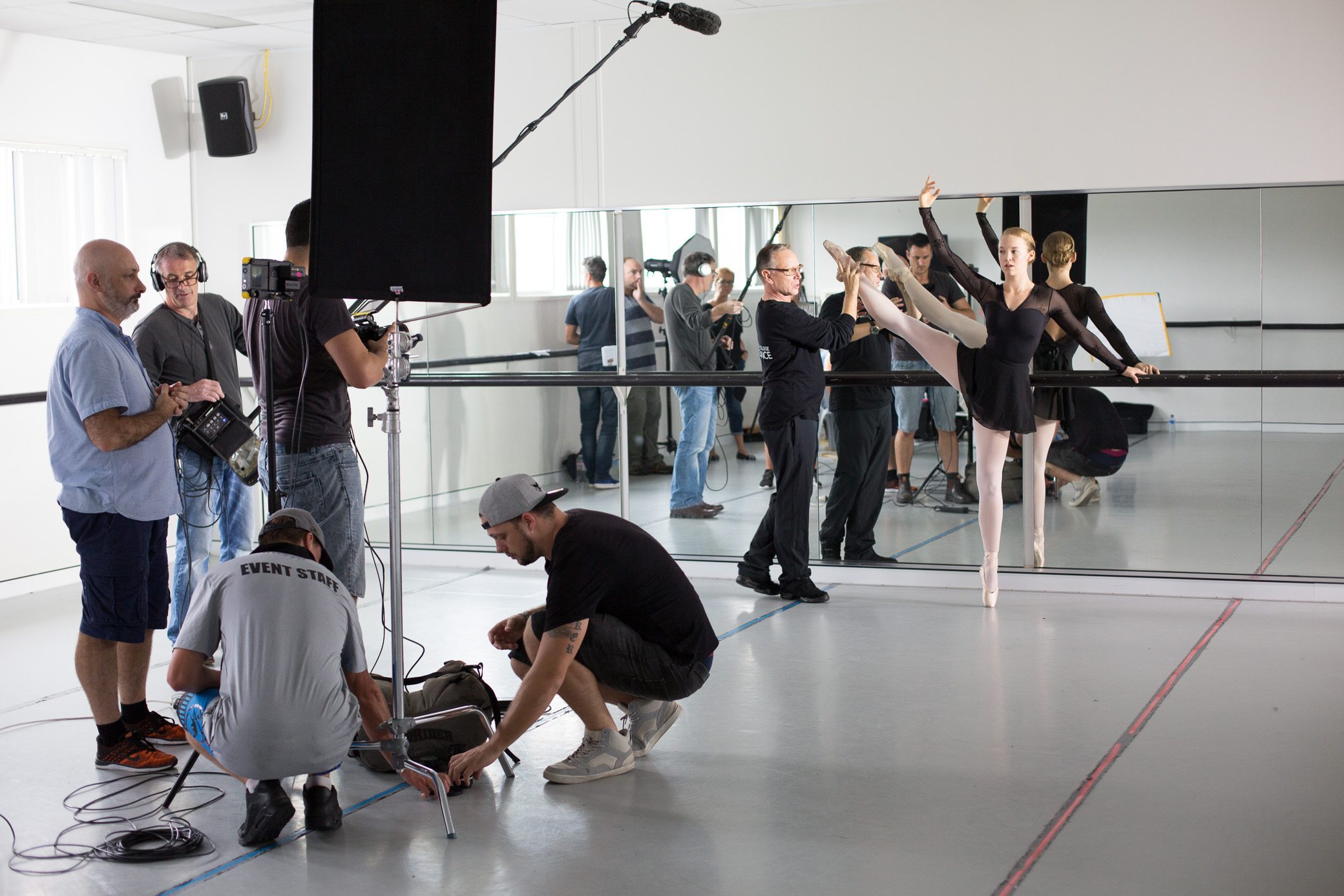 Ballerina posing for OOTS cinematographers
