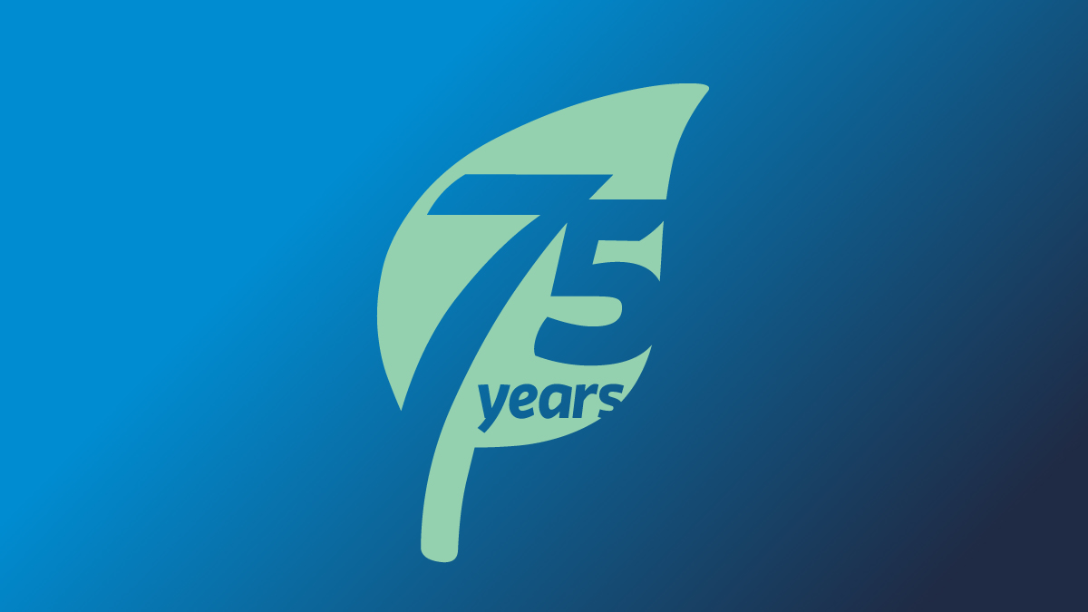 75 years logo
