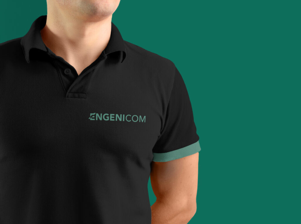 Engenicom brand shirt mock up